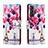 Custodia Portafoglio In Pelle Fantasia Modello Cover con Supporto H02X per Samsung Galaxy S22 5G