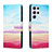 Custodia Portafoglio In Pelle Fantasia Modello Cover con Supporto H02X per Samsung Galaxy S22 Ultra 5G Colorato