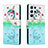 Custodia Portafoglio In Pelle Fantasia Modello Cover con Supporto H02X per Samsung Galaxy S23 Ultra 5G