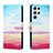 Custodia Portafoglio In Pelle Fantasia Modello Cover con Supporto H02X per Samsung Galaxy S23 Ultra 5G Colorato