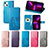Custodia Portafoglio In Pelle Fantasia Modello Cover con Supporto H03 per Apple iPhone 13 Mini