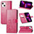 Custodia Portafoglio In Pelle Fantasia Modello Cover con Supporto H04 per Apple iPhone 13 Mini