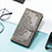 Custodia Portafoglio In Pelle Fantasia Modello Cover con Supporto H06 per Apple iPhone 14