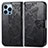Custodia Portafoglio In Pelle Fantasia Modello Cover con Supporto H07 per Apple iPhone 13 Pro Max