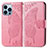 Custodia Portafoglio In Pelle Fantasia Modello Cover con Supporto H07 per Apple iPhone 13 Pro Max Rosa