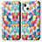 Custodia Portafoglio In Pelle Fantasia Modello Cover con Supporto H09 per Apple iPhone 13