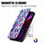 Custodia Portafoglio In Pelle Fantasia Modello Cover con Supporto H09 per Apple iPhone 13 Mini