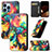 Custodia Portafoglio In Pelle Fantasia Modello Cover con Supporto H09 per Apple iPhone 14 Pro Max