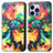 Custodia Portafoglio In Pelle Fantasia Modello Cover con Supporto H10 per Apple iPhone 14 Pro Max