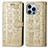 Custodia Portafoglio In Pelle Fantasia Modello Cover con Supporto H12 per Apple iPhone 13 Pro Max