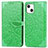 Custodia Portafoglio In Pelle Fantasia Modello Cover con Supporto H13 per Apple iPhone 13 Mini Verde