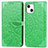 Custodia Portafoglio In Pelle Fantasia Modello Cover con Supporto H13 per Apple iPhone 13 Verde