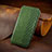 Custodia Portafoglio In Pelle Fantasia Modello Cover con Supporto H14 per Apple iPhone 13 Mini Verde