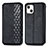 Custodia Portafoglio In Pelle Fantasia Modello Cover con Supporto H15 per Apple iPhone 13 Mini Nero