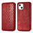 Custodia Portafoglio In Pelle Fantasia Modello Cover con Supporto H15 per Apple iPhone 13 Mini Rosso