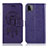 Custodia Portafoglio In Pelle Fantasia Modello Cover con Supporto JX1 per Samsung Galaxy A22s 5G Viola