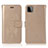Custodia Portafoglio In Pelle Fantasia Modello Cover con Supporto JX1 per Samsung Galaxy F42 5G Oro