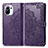 Custodia Portafoglio In Pelle Fantasia Modello Cover con Supporto L01 per Xiaomi Mi 11 Lite 5G Viola