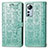 Custodia Portafoglio In Pelle Fantasia Modello Cover con Supporto L01 per Xiaomi Mi 12 5G Verde