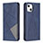 Custodia Portafoglio In Pelle Fantasia Modello Cover con Supporto L04 per Apple iPhone 13 Mini Blu