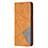 Custodia Portafoglio In Pelle Fantasia Modello Cover con Supporto L04 per Apple iPhone 13 Pro Giallo