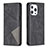Custodia Portafoglio In Pelle Fantasia Modello Cover con Supporto L04 per Apple iPhone 13 Pro Nero