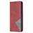 Custodia Portafoglio In Pelle Fantasia Modello Cover con Supporto L04 per Apple iPhone 13 Pro Rosso