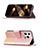 Custodia Portafoglio In Pelle Fantasia Modello Cover con Supporto L05 per Apple iPhone 14 Pro Max Oro Rosa