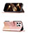 Custodia Portafoglio In Pelle Fantasia Modello Cover con Supporto L05 per Apple iPhone 14 Pro Oro Rosa