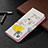 Custodia Portafoglio In Pelle Fantasia Modello Cover con Supporto L07 per Apple iPhone 13 Mini Giallo
