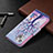 Custodia Portafoglio In Pelle Fantasia Modello Cover con Supporto L07 per Apple iPhone 13 Multicolore