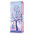 Custodia Portafoglio In Pelle Fantasia Modello Cover con Supporto L07 per Apple iPhone 14 Multicolore