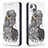 Custodia Portafoglio In Pelle Fantasia Modello Cover con Supporto per Apple iPhone 13 Grigio