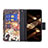Custodia Portafoglio In Pelle Fantasia Modello Cover con Supporto per Apple iPhone 14 Pro Multicolore