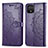 Custodia Portafoglio In Pelle Fantasia Modello Cover con Supporto per Google Pixel 4 XL Viola