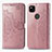 Custodia Portafoglio In Pelle Fantasia Modello Cover con Supporto per Google Pixel 4a Oro Rosa