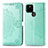 Custodia Portafoglio In Pelle Fantasia Modello Cover con Supporto per Google Pixel 5 Verde