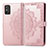 Custodia Portafoglio In Pelle Fantasia Modello Cover con Supporto per Huawei Honor X10 Max 5G Oro Rosa