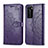 Custodia Portafoglio In Pelle Fantasia Modello Cover con Supporto per Huawei P40 Pro Viola