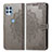 Custodia Portafoglio In Pelle Fantasia Modello Cover con Supporto per Motorola Moto Edge S 5G Grigio