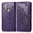 Custodia Portafoglio In Pelle Fantasia Modello Cover con Supporto per Motorola Moto G20 Viola