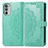 Custodia Portafoglio In Pelle Fantasia Modello Cover con Supporto per Motorola Moto G52j 5G Verde