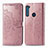 Custodia Portafoglio In Pelle Fantasia Modello Cover con Supporto per Motorola Moto One Fusion Plus Oro Rosa