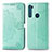 Custodia Portafoglio In Pelle Fantasia Modello Cover con Supporto per Motorola Moto One Fusion Plus Verde