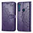 Custodia Portafoglio In Pelle Fantasia Modello Cover con Supporto per Motorola Moto One Fusion Plus Viola