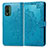 Custodia Portafoglio In Pelle Fantasia Modello Cover con Supporto per Nokia XR21 Blu