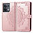Custodia Portafoglio In Pelle Fantasia Modello Cover con Supporto per Oppo Reno8 5G Oro Rosa