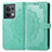 Custodia Portafoglio In Pelle Fantasia Modello Cover con Supporto per Oppo Reno8 5G Verde