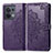 Custodia Portafoglio In Pelle Fantasia Modello Cover con Supporto per Oppo Reno8 5G Viola