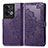 Custodia Portafoglio In Pelle Fantasia Modello Cover con Supporto per Oppo Reno8 Pro 5G Viola